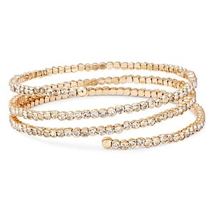 Aqua Sparkling Coil Bracelet in 16K Gold Plated - 100% Exclusive- 4836354