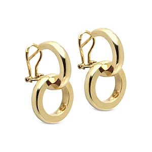 L. Klein 18K Yellow Gold Duetto Changeable Double Hoop Earrings- 4899627