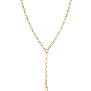 Moon & Meadow 14K Yellow Gold Open Link Lariat Necklace, 18- 4854129
