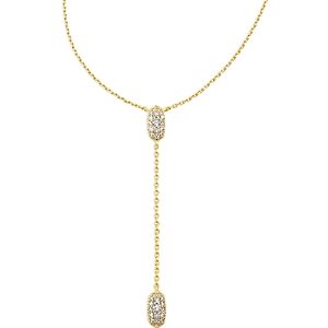 Kendra Scott Grayson Oval Pave Lariat Necklace, 19- 4888110