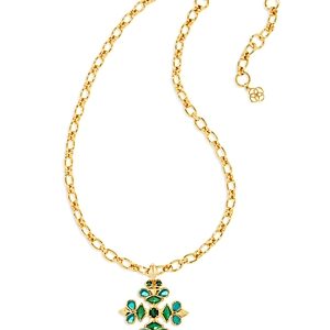 Kendra Scott Kinsley Malachite Statement Pendant Necklace- 4888109