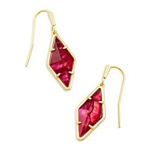 Kendra Scott Kinsley Mother of Pearl Geometric Drop Earrings- 4888098