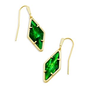 Kendra Scott Kinsley Mother of Pearl Geometric Drop Earrings- 4888098