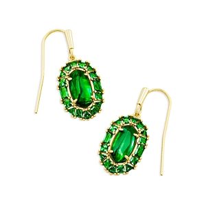 Kendra Scott Lee Mother of Pearl & Crystal Halo Drop Earrings- 4888099