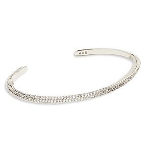 Kendra Scott Ella Pave Cuff Bracelet in Rhodium Plated- 4888096