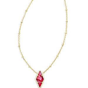 Kendra Scott Kinsley Mother of Pearl Geometric Pendant Necklace, 19- 4888112