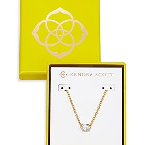 Kendra Scott Cailin Crystal Pendant Necklace in 14K Gold Plated, 19- 4888600