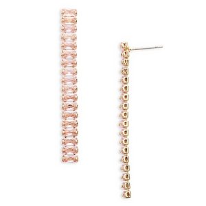 Aqua Baguette Line Earrings - 100% Exclusive- 4836372