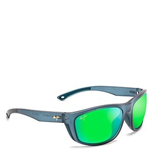 Maui Jim Nuu Landing Polarized Wrap Sunglasses, 62mm- 4868896