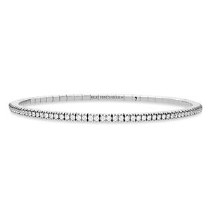 Extensible 18K Yellow Gold Stretch Diamond Tennis Bracelet- 4922949