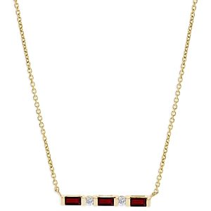 Bloomingdale's Ruby & Diamond Bar Necklace in 14K Gold, 16- 4942313