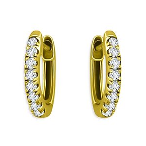 Aqua Round Huggie Hoop Earrings in 18K Gold Over Sterling Silver - 100% Exclusive- 4924636