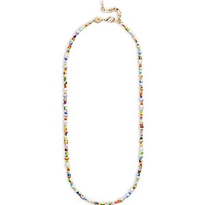 Anni Lu Alaia Petite Beaded Cultured Freshwater Pearl Station Necklace in 18K Gold Plated, 15.7- 4926160