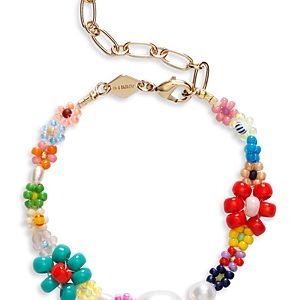 Anni Lu Mexi Flower Beaded Bracelet in 18K Gold Plated- 4926184