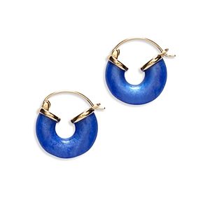 Anni Lu Swell Petite Hoop Earrings in 18K Gold Plated- 4926182