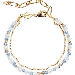 Anni Lu Silver Lining Bead & Chain Bracelet in 18K Gold Plated- 4926200