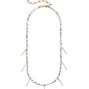 Anni Lu Silver Lining Beaded Chain Necklace in 18K Gold Plated, 15- 4926205