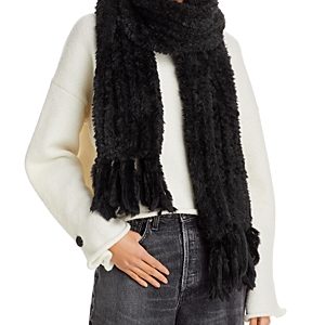 Echo Faux Fur Plush Scarf- 4823436
