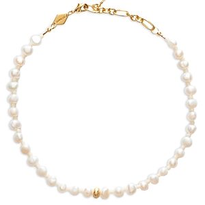 Anni Lu Stellar Beaded Cultured Freshwater Pearl Ankle Bracelet in 18K Gold Plated- 4926162