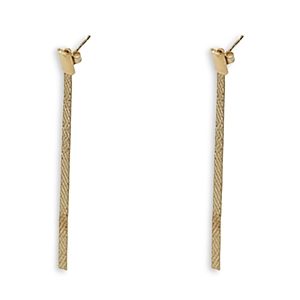 Argento Vivo Chain Linear Drop Earrings in 18K Yellow Gold-Plated Sterling Silver- 4758846
