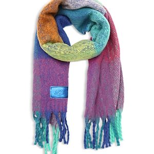 Kurt Geiger London Rainbow Check Yarn Dye Scarf- 4801863