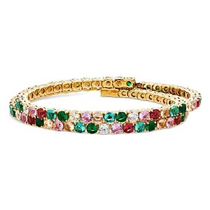 Nadri Bubbly Mixed Stone Coil Bracelet in 18K Gold Plated - 100% Exclusive- 4768340