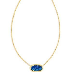 Kendra Scott Elisa Stone Pendant Necklace in 14K Gold Plated, 15-17- 4941843