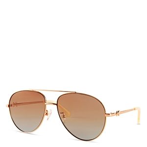 LoveShackFancy Lalita Aviator Sunglasses, 59mm- 4782659