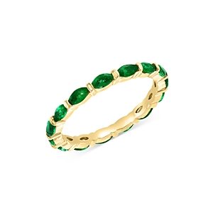 Bloomingdale's Emerald Eternity Band in 14K Yellow Gold- 4841856