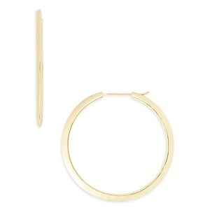 Argento Vivo Knife Edge Hoop Earrings in 18K Gold Plated Sterling Silver- 4759021