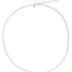 Argento Vivo Box Chain Necklace in 18K Gold Plated Sterling Silver, 16- 4759025