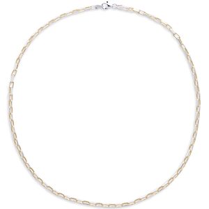 Argento Vivo Two Tone Paper Clip Chain Necklace in Sterling Silver & 18K Gold Plated, 18- 4759029