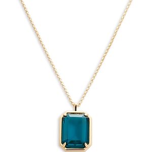 Aqua Teal Pendant Necklace, 16-18 - 100% Exclusive- 4901282