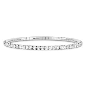 Extensible 18K Gold Diamond Stretch Tennis Bracelet- 4922944