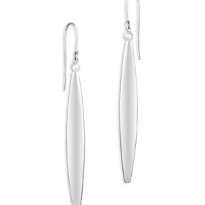 Bloomingdale's Elongated Flat Oval Drop Earrings in Sterling Silver- 4938147
