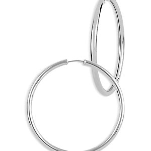 Bloomingdale's Endless Large Hoop Earrings in Sterling Silver- 4938165