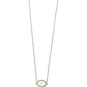 Argentino Vivo Cubic Zirconia & Mother of Pearl Evil Eye Pendant Necklace, 16.5-18.5- 4759033
