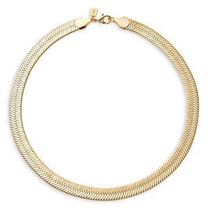 Crystal Haze Jewelry Mighty Medusa Flat Chain Necklace in 18K Gold Plated, 16- 4877795