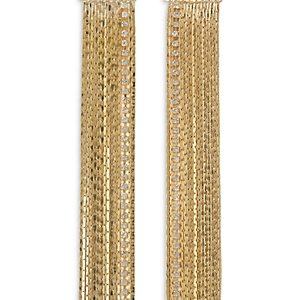 Crystal Haze Jewelry Behind The Blinds Cubic Zirconia Drop Earrings in 18K Gold Plated- 4877786