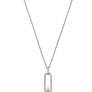 Bloomingdale's Diamond Oval Frame Pendant Necklace in 14K White Gold, 0.35 ct. t.w.- 4946507