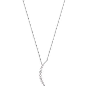 Bloomingdale's Diamond Crescent Pendant Necklace in 14K White Gold, 0.70 ct. t.w.- 4946502