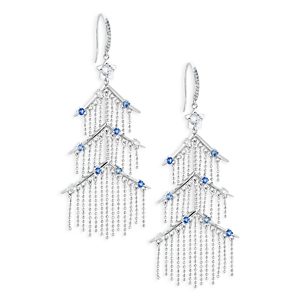 Nadri Tinsel Tree Chandelier Earrings in 18K Gold Plated or Rhodium Plated- 4951793