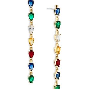 Nadri String Lights Linear Drop Earrings in 18K Gold Plated- 4951796