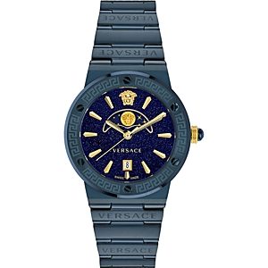 Versace Greca Logo Moonphase Watch, 38mm- 4878150