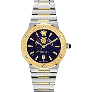 Versace Greca Logo Moonphase Watch, 38mm- 4878148