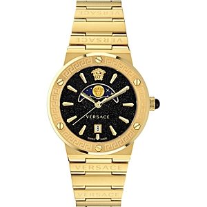 Versace Greca Logo Moonphase Watch, 38mm- 4878149