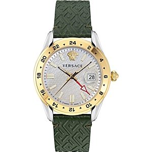 Versace Greca Time Gmt Watch, 41mm- 4878135