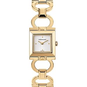 Ferragamo Double Gancini Square Watch, 20mm- 4878184