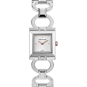Ferragamo Double Gancini Square Watch, 20mm- 4878183