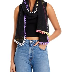 Echo Gumball Pompom Wrap Scarf- 4813286